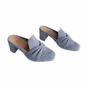 Vionic Presley Charcoal Suede Heel Mule NWOB